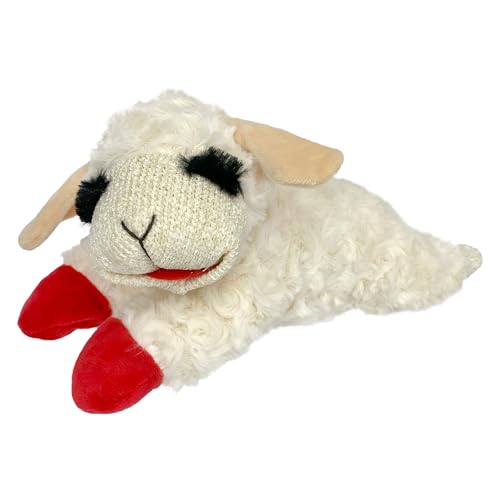 Multipet Lamb Chop Dog Plush Toy -...