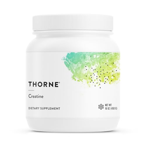 THORNE - Creatine - Creatine Monohydrate, Amino Acid Powder - Support Muscles, Cellular Energy and Cognitive Function* - Gluten-Free, Keto - NSF Certified for Sport - 16 Oz - 90 Servings