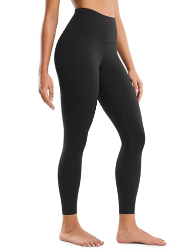 CRZ YOGA Butterluxe High Waisted Lounge Legging 25' - Buttery Soft Workout Yoga Pants Black Medium
