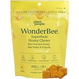 Plant People WonderBee Superfood Manuka Honey Chews - Immune Support & Energy Boost - Bee Pollen & Propolis - Antioxidant Gluten-Free Daily Supplement (30 Count)