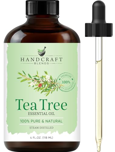 Handcraft Blends Tea Tree Essential Oil - Huge 4 Fl Oz - 100% Pure and Natural - Premium Grade Essential Oil for Diffuser and Aromatherapy