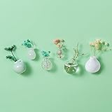 Mini Vase Magnets for Fridge, Bud Vases Magnetic Set, Cute Mini Ceramics Vase Magnets Fridges Accessories Kitchen Decoration (6PC)