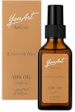 YouArt Organic Argan Hair Oil, Limited Edition, 3.88 fl.oz, Nourishing Treatment for Dry Hair