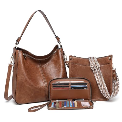 Purses for Women 3PCS, Crossbody Bags Set Large...