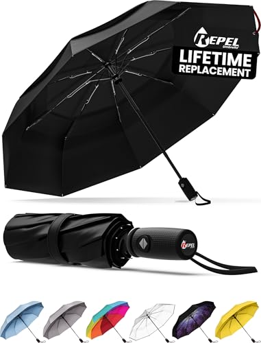 Repel Umbrella Windproof Travel Umbrellas for Rain...