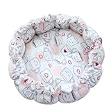 Haoyull Cartoon Print Pet Bed,Round Cat Bed Sleeping Bed Dog Cat Winter House Drawstring Pet Mat for Kitten Puppy Sleeping Supplies