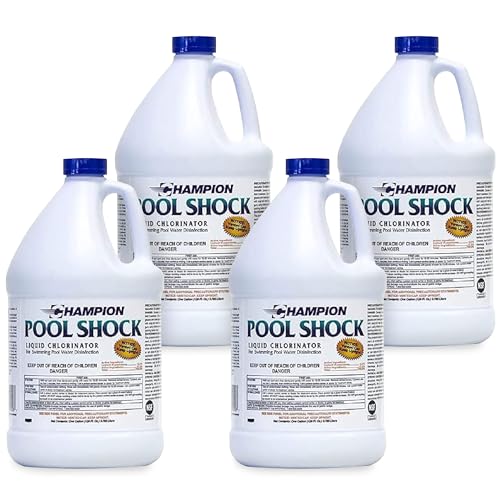 CPDI Champion 4-Pack Pool Shock, 12.5 Liquid...