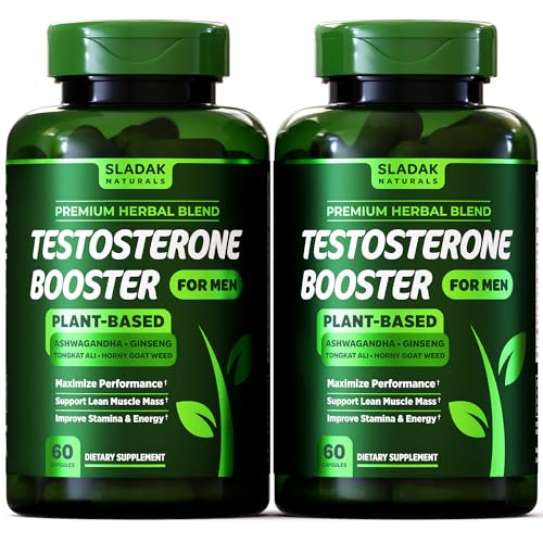 Testosterone Booster Supplement for Men - Male Enhancing Test Boost - Ashwagandha, L-Arginine, Tongkat Ali, Tribulus + More - Workout, Build Muscle, Strength, Energy & Performance - 2 Month Supply