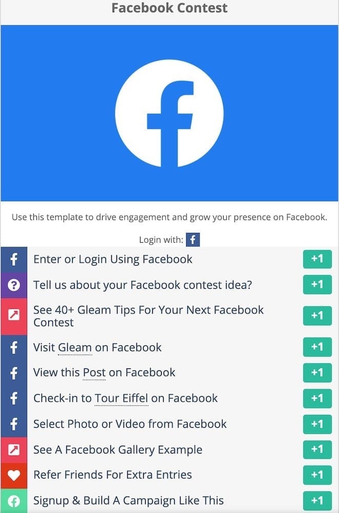 gleam giveaway app