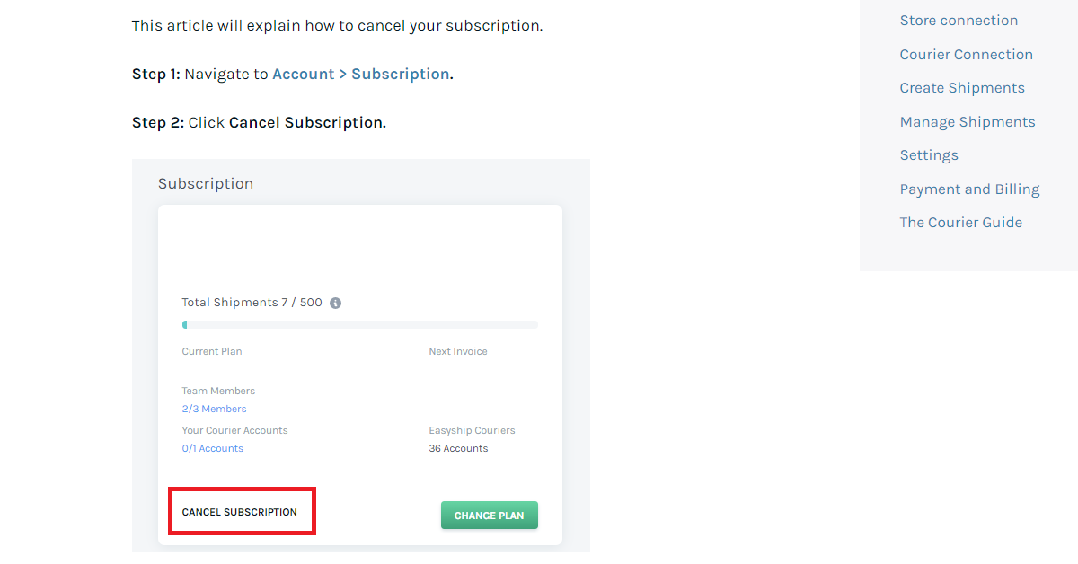 easyship refund policy