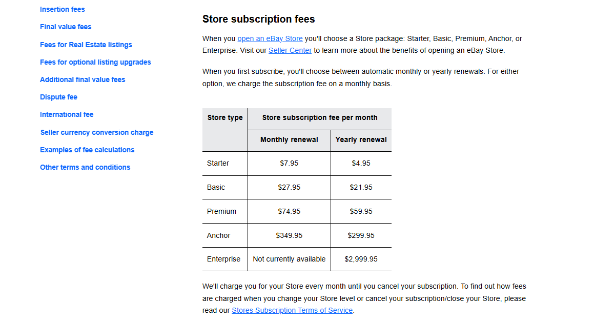 ebay pricing