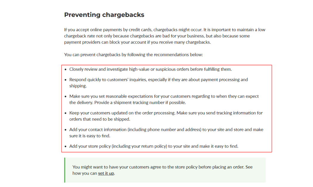 Ecwid Fraud Protection