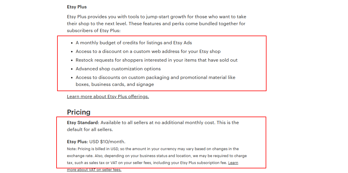 Etsy Plus