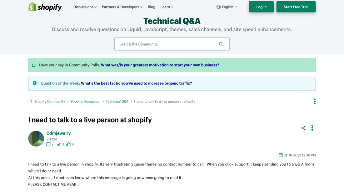 You will have trouble getting someone to talk to you at Shopify.