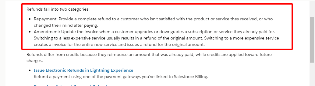 Salesforce Commerce Cloud Refund Policy