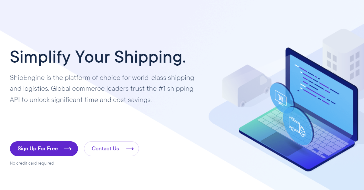 Shipengine homepage