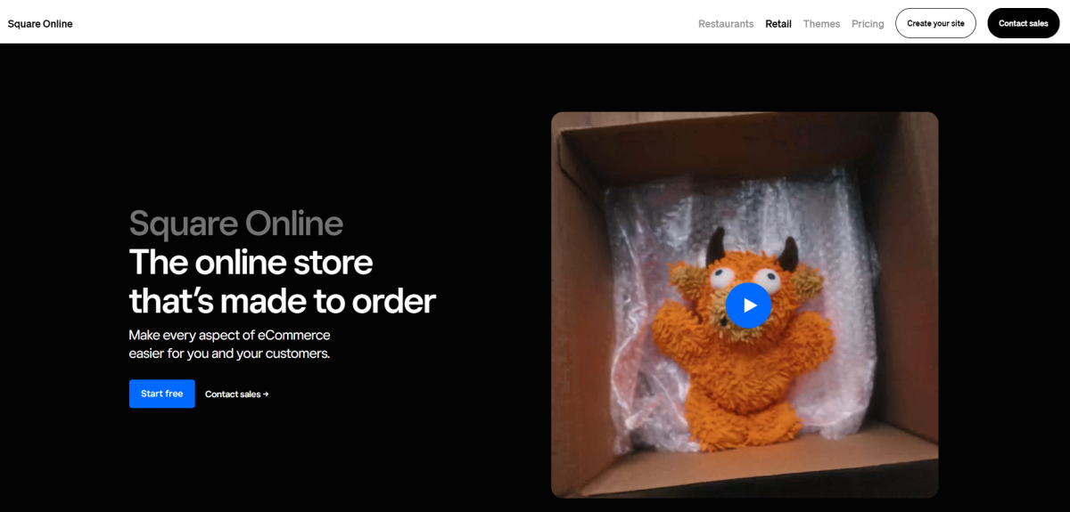 square online homepage