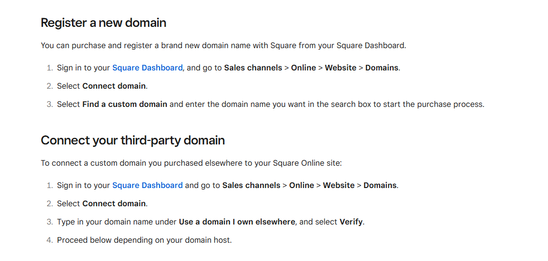Selling On Your Own Domain via square