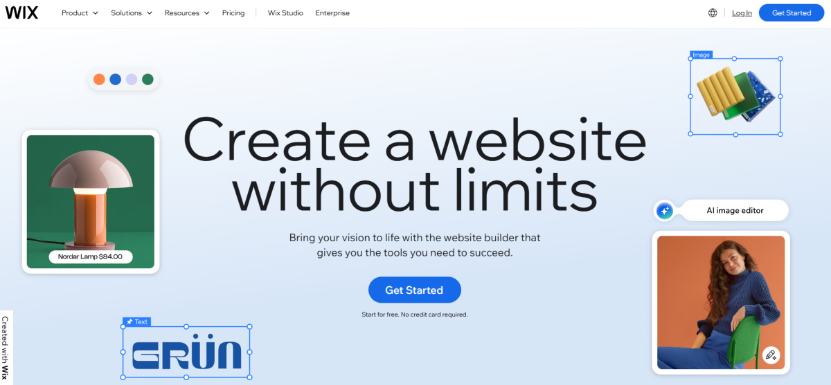 Wix Home Page