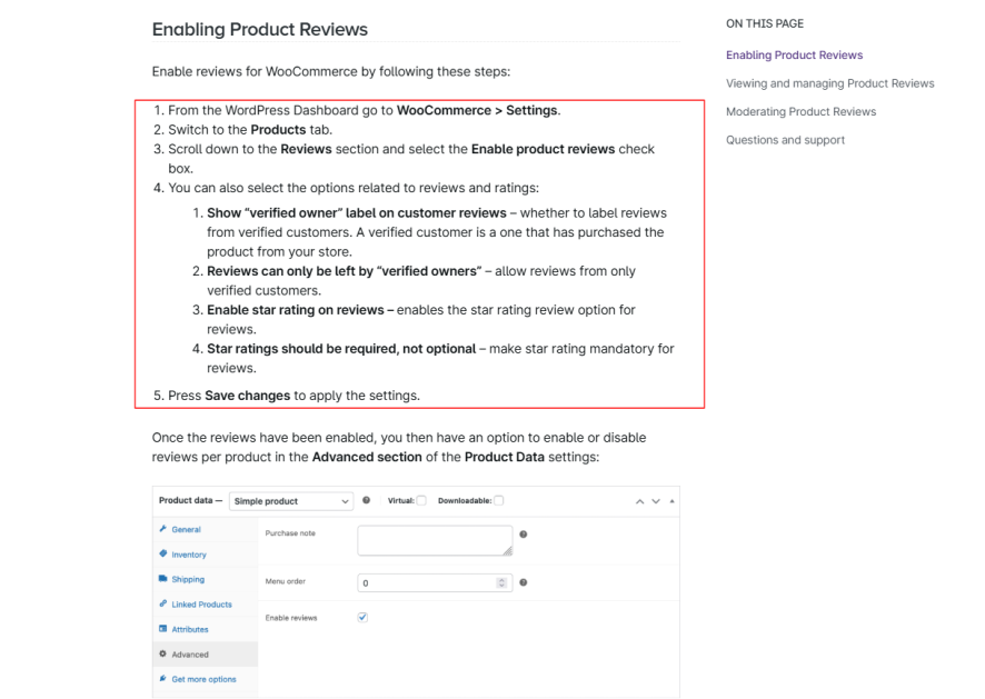 WooCommerce Product Reviews