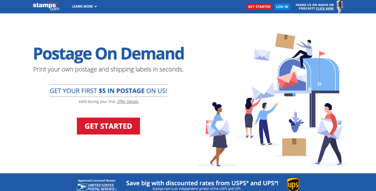 Stamps.com platform