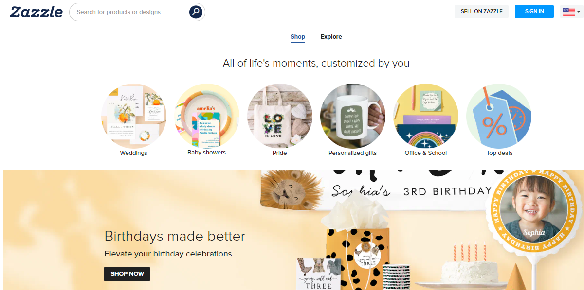Zazzle shop